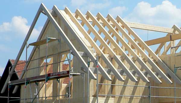Как построить двускатную крышу 