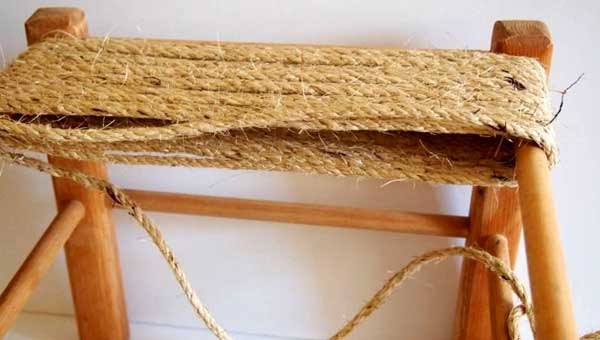Как сделать плетеный стул 